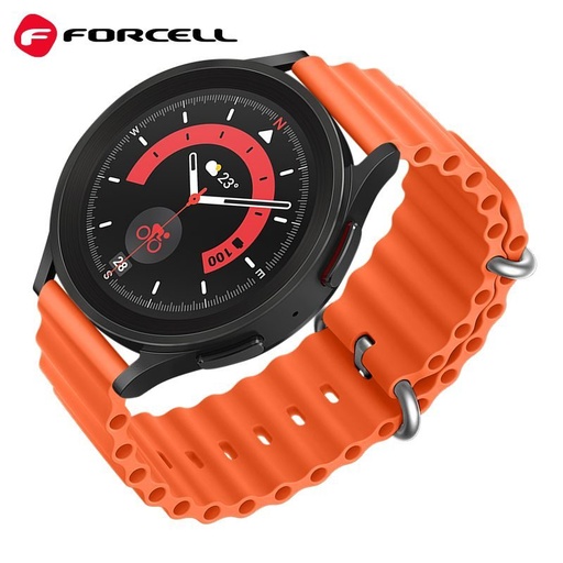 Forcell F-Design FS01 silikonski remen Samsung Galaxy Watch 22 mm (Narančasta)