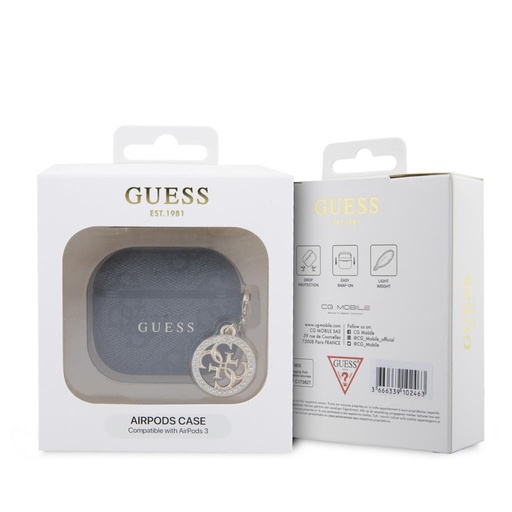 Guess 4G Script PC/PU Charm futrola AirPods 3 (Crna)
