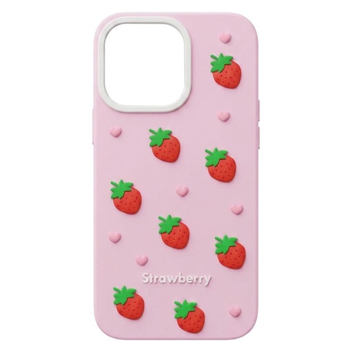 Apple iPhone 16 Pro Max Strawberry zaštitna maskica (Ružičasta)