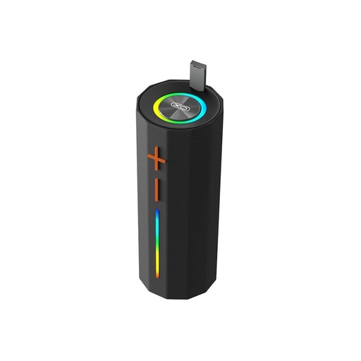 XO F71 Cylinder LED Dazzle prijenosni Bluetooth zvučnik s ručkom (Crna)