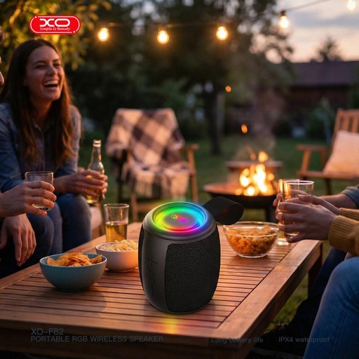 XO F82 Boombox prijenosni Bluetooth zvučnik USB/TF s čitačem kartica (Crna)