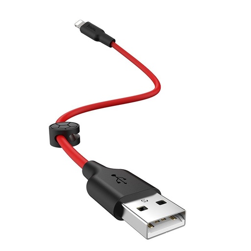 Hoco X21 Plus lightning kabel, 3A, 0.25M, crna - crvena