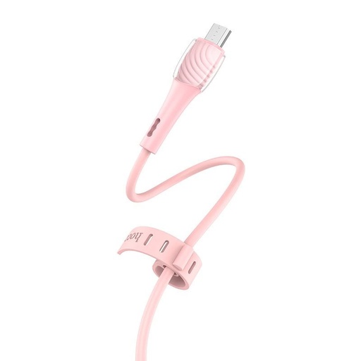 Hoco X49 microUSB kabel, 2.4A, 1M, ružičasta