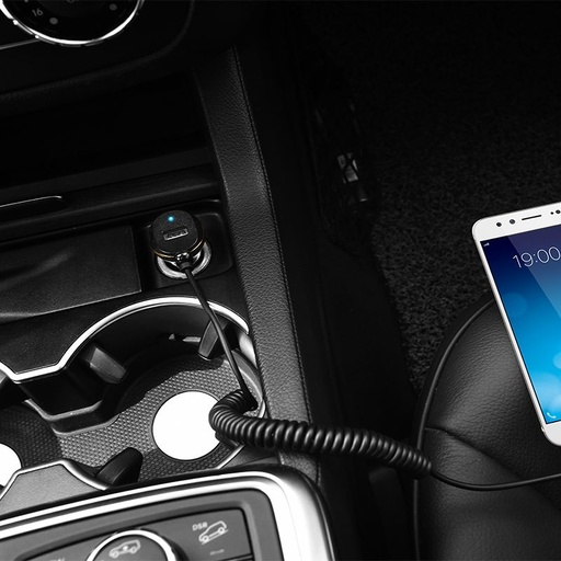 Hoco Z14 Single port with micro cable car charger, Crna