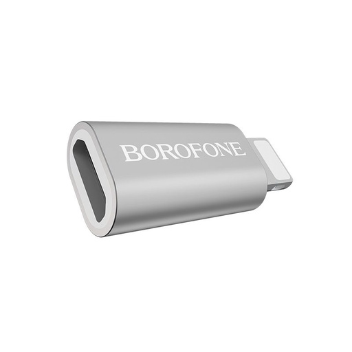 Borofone BV5 pretvarač (microUSB, lightning), srebrna
