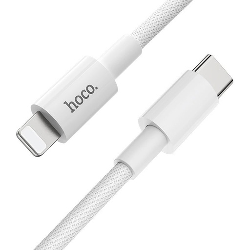 Hoco X56 lightning kabel (PD brzi punjač), 3A, tkanina, bijela