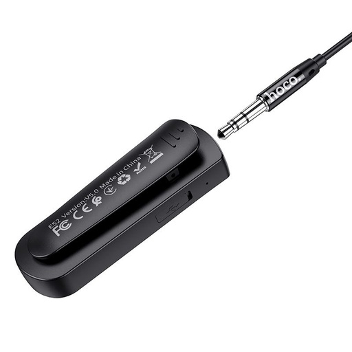 Hoco E52 audio adapter, crna