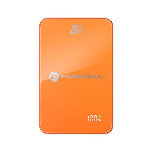 Forcell F-Energy SuperSlim F10K8 MagSafe 15W powerbank / powerbank (Narančasta) - 10000 mAh