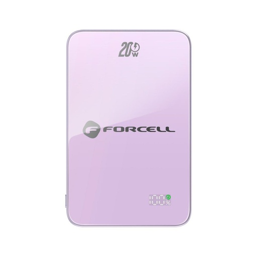 Forcell F-Energy SuperSlim F10K8 MagSafe 15W powerbank / powerbank (Ljubičasta) - 10000 mAh