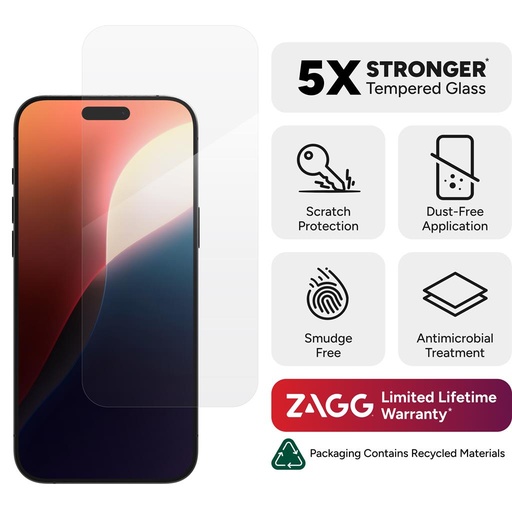 Apple iPhone 16 Pro Max ZAGG InvisibleShield Glass Elite zaštita zaslona zaštitno staklo