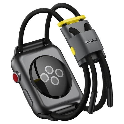 Apple Watch 6 44mm Baseus sportski remen, siva - žuta - LBAPWA4-BGY