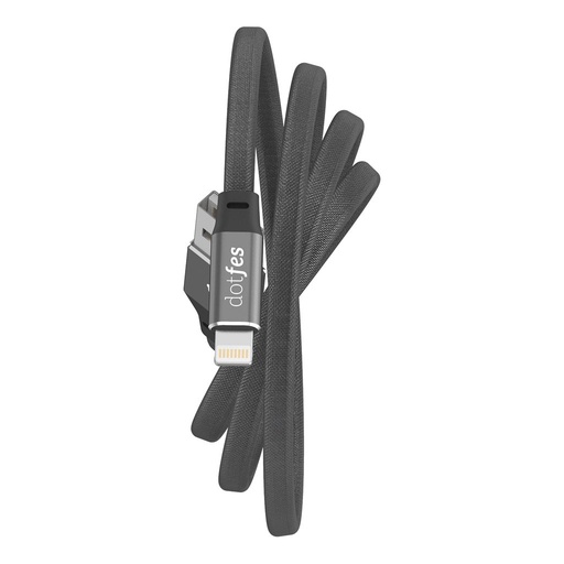 Dotfes A02 LED s indikatorom lightning kabel, crna