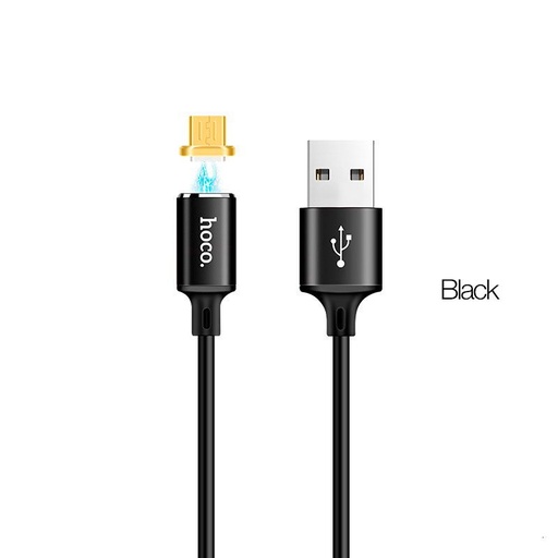 Hoco U28 1M magnetski microUSB kabel (magnetski nastavak punjača), crna