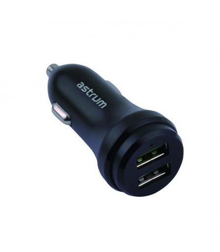 Astrum CC300 auto punjač (2xUSB port), QC 3.0, crna