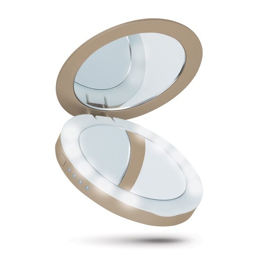 Beeyo Compact Mirror 3000mAh power bank, zlatna