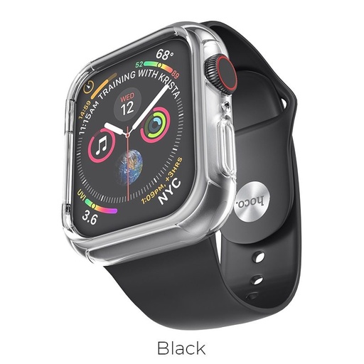 Hoco Apple Watch Series1/2/3/4/5(42/44mm) WB09 Ice crystal TPU remen, Crna