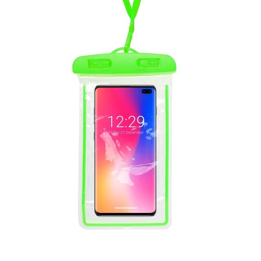 Univerzalni veličina 70x160mm FLUO plastika sa zatvaračem vodootporan futrola (Zelena)