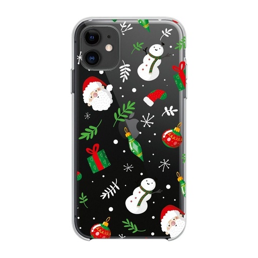 Apple iPhone 11 Winter silikonski zaštitna maskica (Christmas Mix (Proziran))