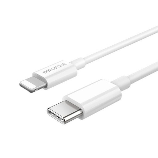 Borofone BX36 lightning kabel (PD brzi punjač), 3A, 18W, 1m, bijela