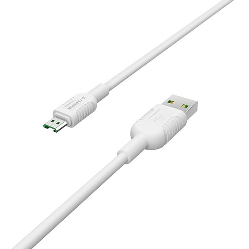 Borofone BX33 microUSB kabel (brzi punjač), 4A, 1,2m, bijela
