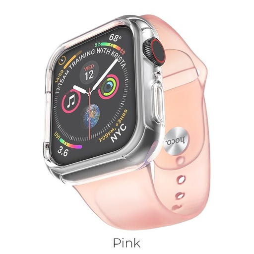 Hoco Apple Watch Series1/2/3/4/5(42/44mm) WB09 Ice crystal TPU remen, Ružičasta