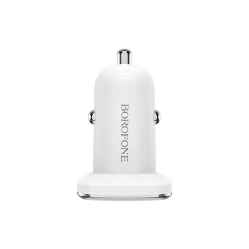 Borofone BZ12 auto punjač (2xUSB port), 5V 2,4A, bijela