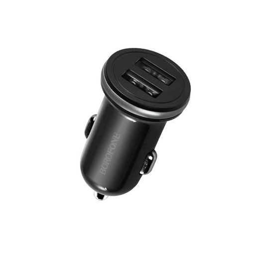 Borofone BZ5 auto punjač (2xUSB port), 5V 2,1A, crna