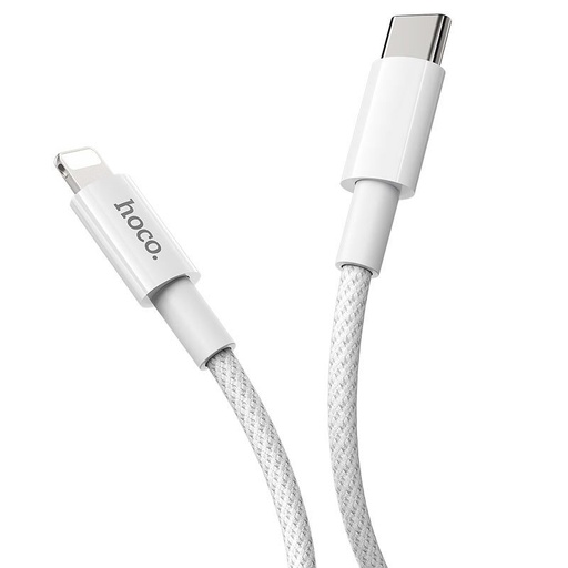 Hoco X56 lightning kabel (PD brzi punjač), 3A, tkanina, bijela