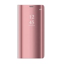 Samsung Galaxy A20e Clear view notesz tok (Rózsaszín)