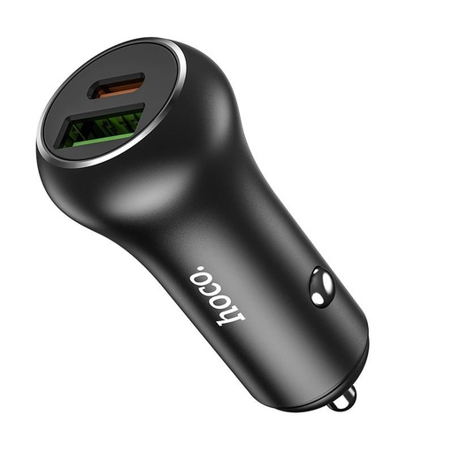 Hoco Z38 auto brzi punjač (PD + QC punjenje), QC 3.0, 38W, crna