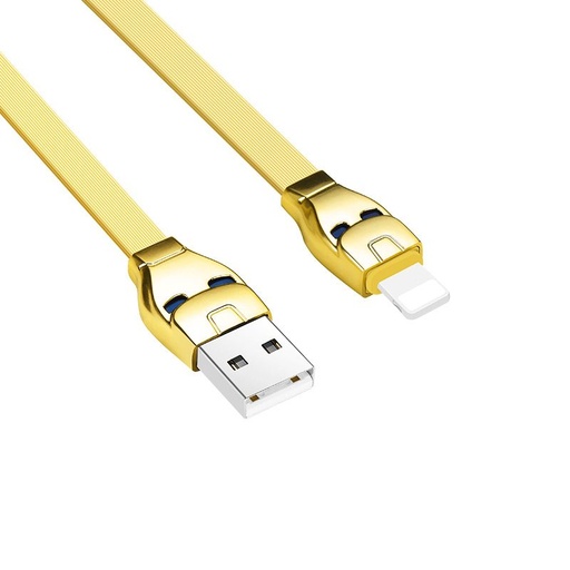 Hoco U14 lightning kabel, 2.4A, LED indikator stanja, 1.2M, zlatna