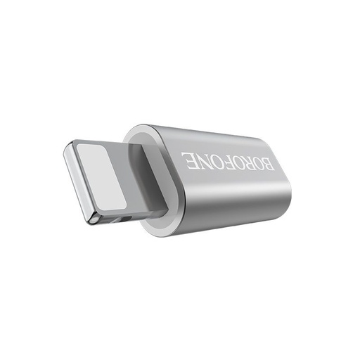 Borofone BV5 pretvarač (microUSB, lightning), srebrna