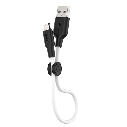 Hoco X21 Plus microUSB kabel, 3A, 0.25M, crna - bijela