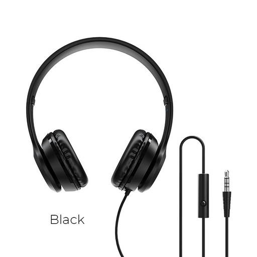 Borofone BO5 headset (jack 3,5mm), crna