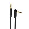 Borofone BL4 AUX kabel, L oblika, crna