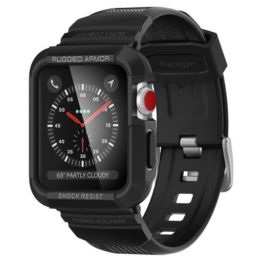 Apple Watch Series 1/2/3/4/5/6(42/44mm) Spigen rugged armor pro remen, crna