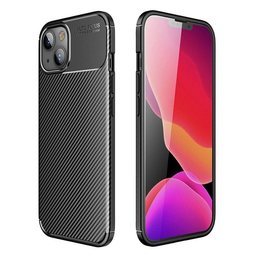 Apple iPhone 13 Mini carbon fiber silikonski zaštitna maskica (Crna)