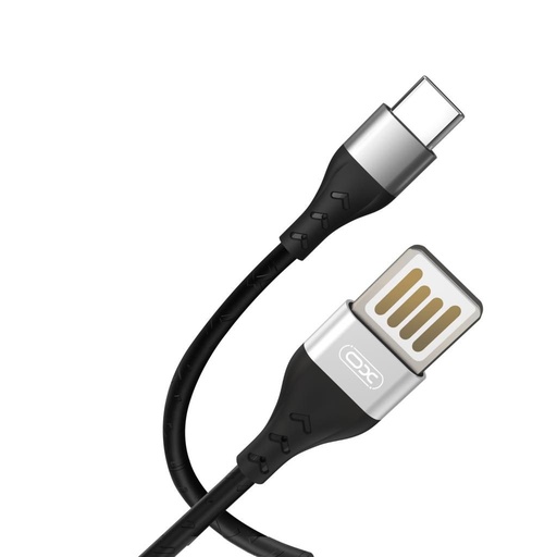 XO NB188 micro USB podatkovni kabel (Siva) – 1 m, 2.4A, dvostrani USB priključak