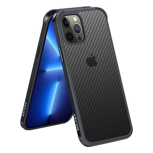 Apple iPhone 13 Pro Sulada carbon fiber zaštitna maskica (Crna)