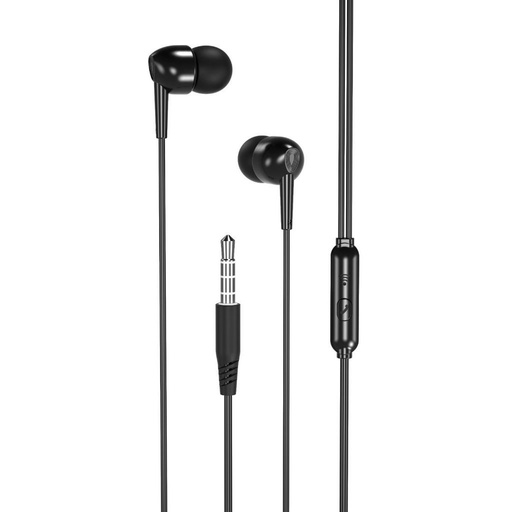 XO EP37 headset (jack 3,5mm), s mikrofonom, crna