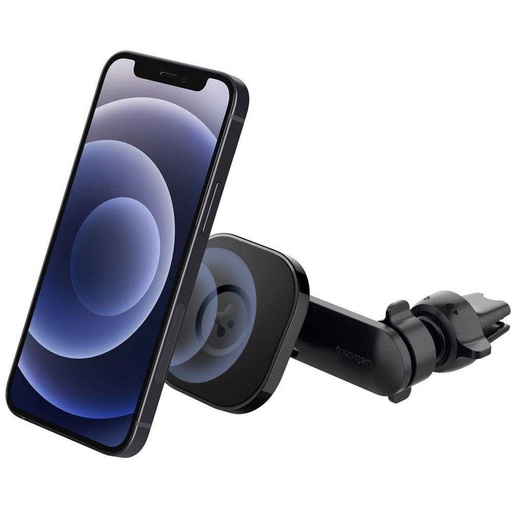 Spigen ITS12 auto držač (za ventilacijsku rešetku), magnetski auto držač za telefon, MagSafe-kompatibilis (za ventilacijsku rešetku), crna