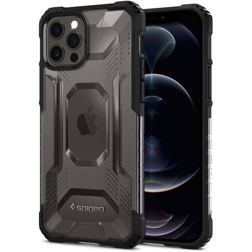 Apple iPhone 12/12 Pro Spigen nitro force otporan na udarce zaštitna maskica (Crna)