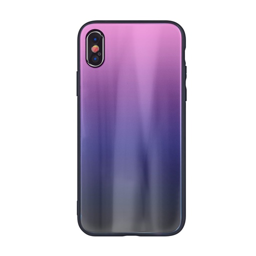 Apple iPhone 11 aurora glass zaštitna maskica (Roza-crna)