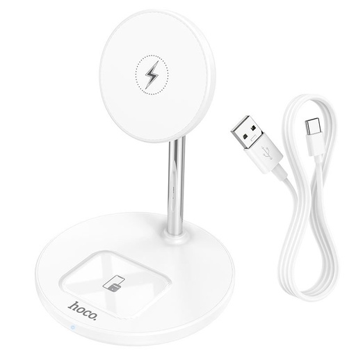 Hoco S23 bežični punjač, 5W/7.5W/10W/15W magnetski bežični punjač držač, gyors bežični stalak za punjenje Qi-komp