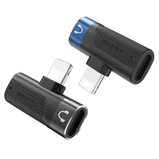 Borofone BV14 lightning adapter, Dual Lightning digitalni audio konverter, crna