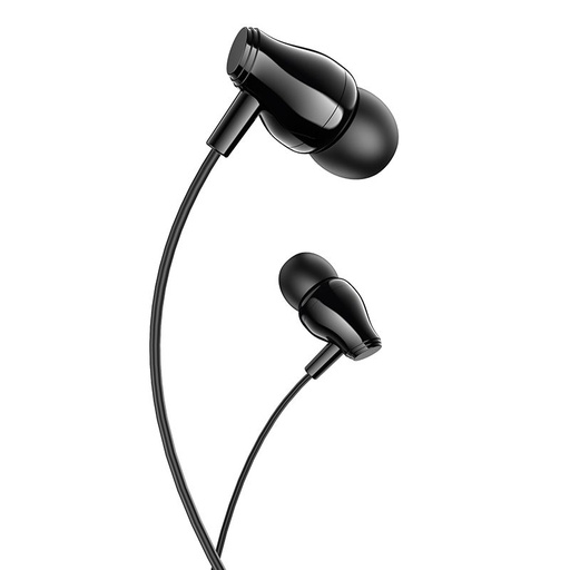 Borofone BM61 žičani headset, 3.5mm jack s priključkom, crna