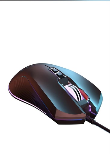 XO M3 žičani miš (Crna) – USB priključak, RGB osvjetljenje, „Wolf” dizajn