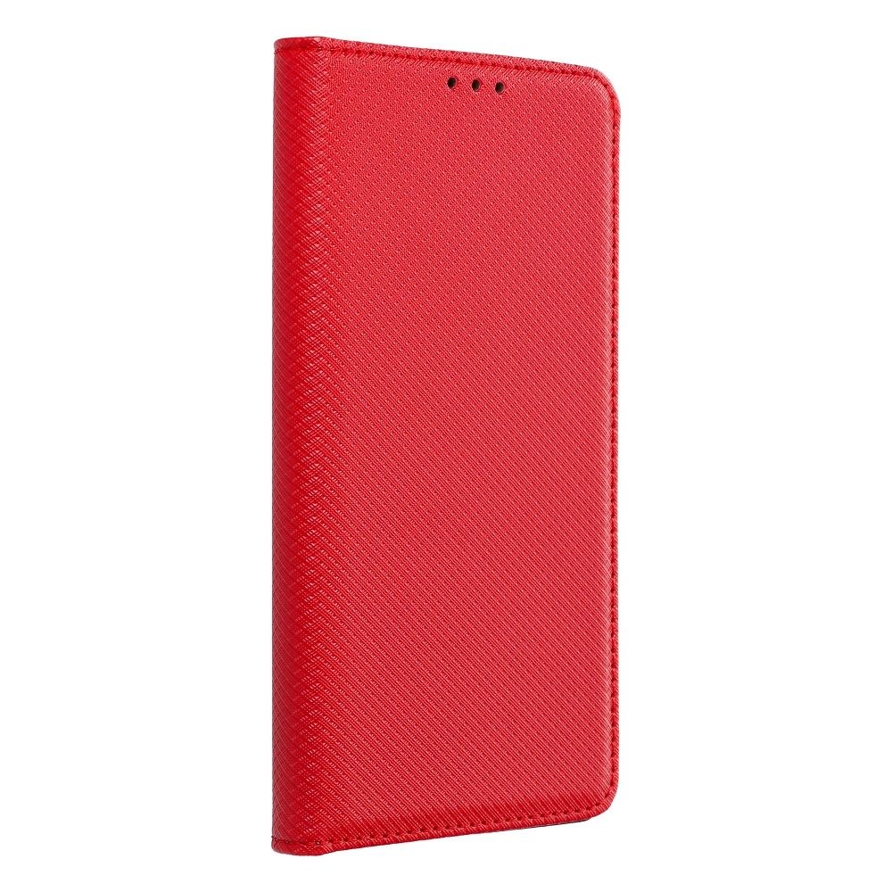 Apple iPhone 13 Pro Max smart magnet mágneses notesz tok (Piros)