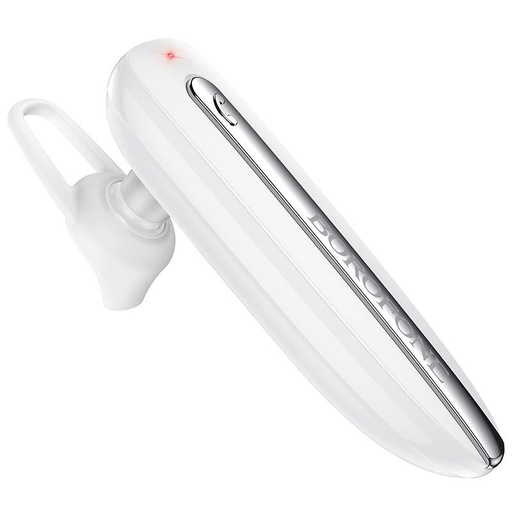 Borofone BC33 bluetooth headset, BT v5.0, 150 mAh baterija 12 sati poziv/glazba i 200 sat stanje pripravnosti vrijeme, bijela