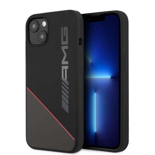 Apple iPhone 13 Mini AMG silikonski zaštitna maskica (crna/crvena) - AMHCP13SRGDBK